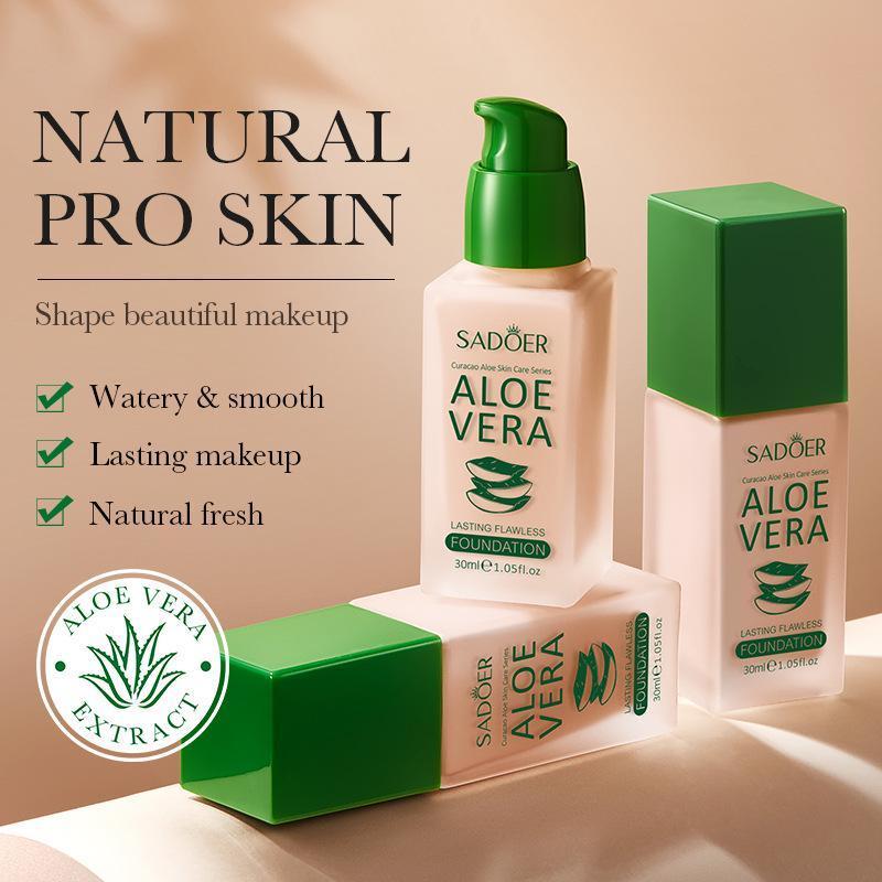 Color30ml4daily Non-translucent foundation with aloe vera for premium makeup coverage, long-lasting 