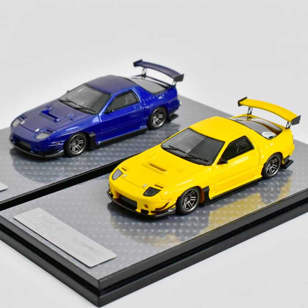 YM 1/64 Mazda RX7 FC3S RE เรซิ่นรถDiecastรุ่นของเล่นของขวัญวันเกิด