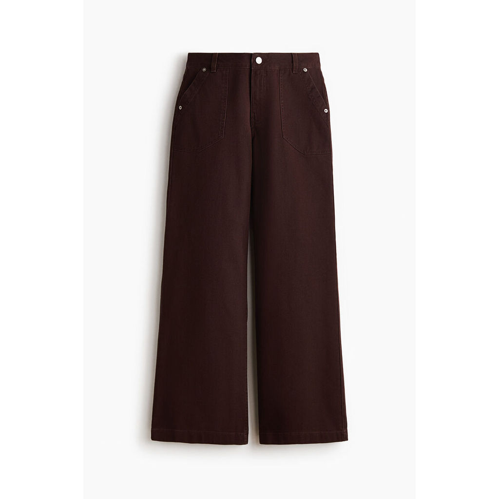 H&M(เอชแอนด์เอ็ม) กางเกงผ้าทวิลทรงกว้าง ผู้หญิง 1340529_2