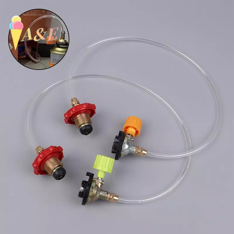 [QIMO] เตาแก๊สอะแดปเตอร์สำหรับ camping และ cassette gas canister พร้อมวาล์вเติมแก๊สกลางแจ้ง