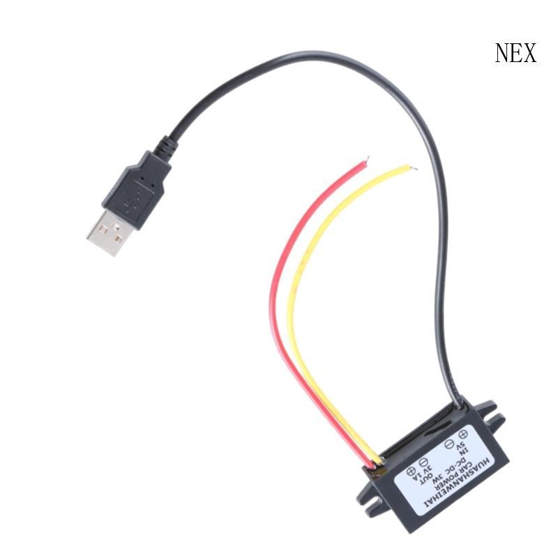 NEX โมดูลไฟรถยนต์ USB 5V2A ถึง 3V1A Converters โมดูล 24 ซม. 9 45in สาย USB