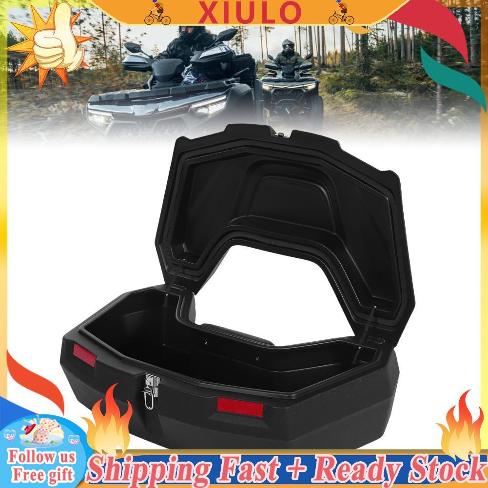 Xiulo Xiulo Depisuta 98L ATV ด้านหลังกล่องเก็บกันน้ำ Rack Cargo พร้อมเบาะพนักพิงและล็อคใช้งานร่วมกับ