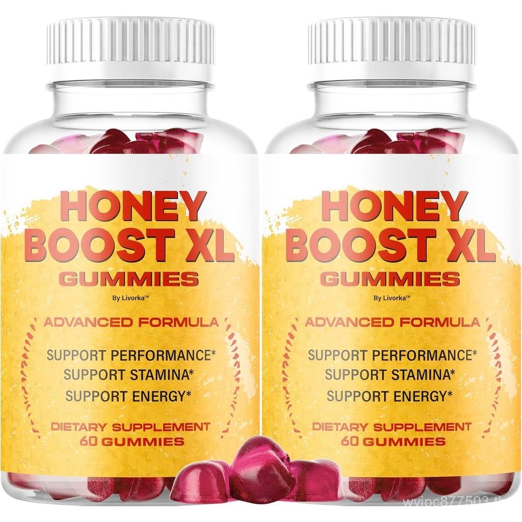 (2 แพ็ค) Honey Boost XL Gummies - Official HoneyBoost XL อาหารเสริมพรีเมี่ยมขั้นสูงสําหรับผู้ชายรองร
