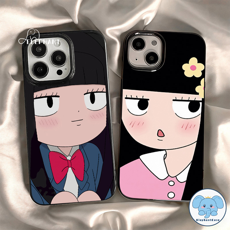 สำหรับ IPhone 17 AIR 15 16 13 11 12 14 Pro Max XR XS X Max 15 7 8 Plusเคสสีเงาวาดลายการ์ตูนเด็ก น่ารัก สไตล์ฮิต พร้อมส่ง