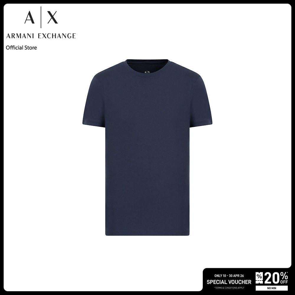 [ลดเพิ่ม 20% โค้ด ARMABAEG1] Armani Exchange เสื้อยืดผู้ชาย รุ่น 8NZT74-ZJA5Z-1510 - สีกรมท่า