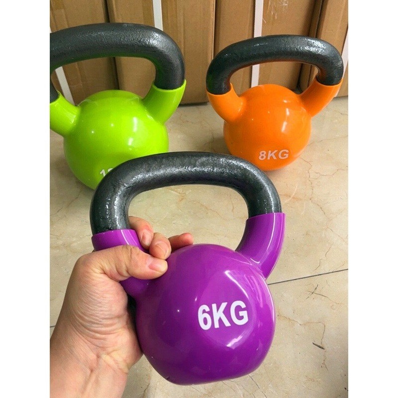 Solid Cast Iron Kettlebell Ladies Private Education Hip-Lifting Practice Paint 16kg Kettle-Lifting D