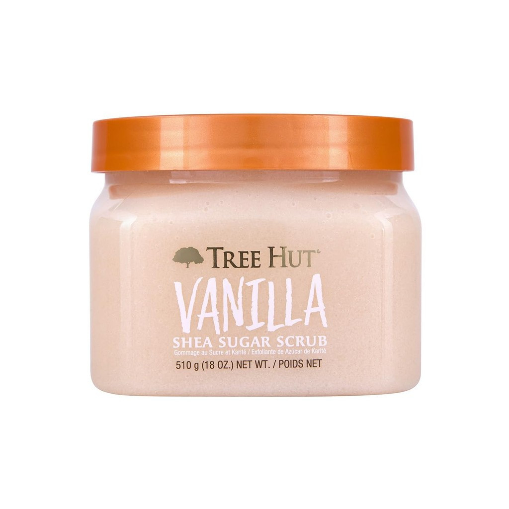 Tree Hut Vanessa Shea Butter Sugar Moisturizing Exfoliating Body Scrub, 18oz