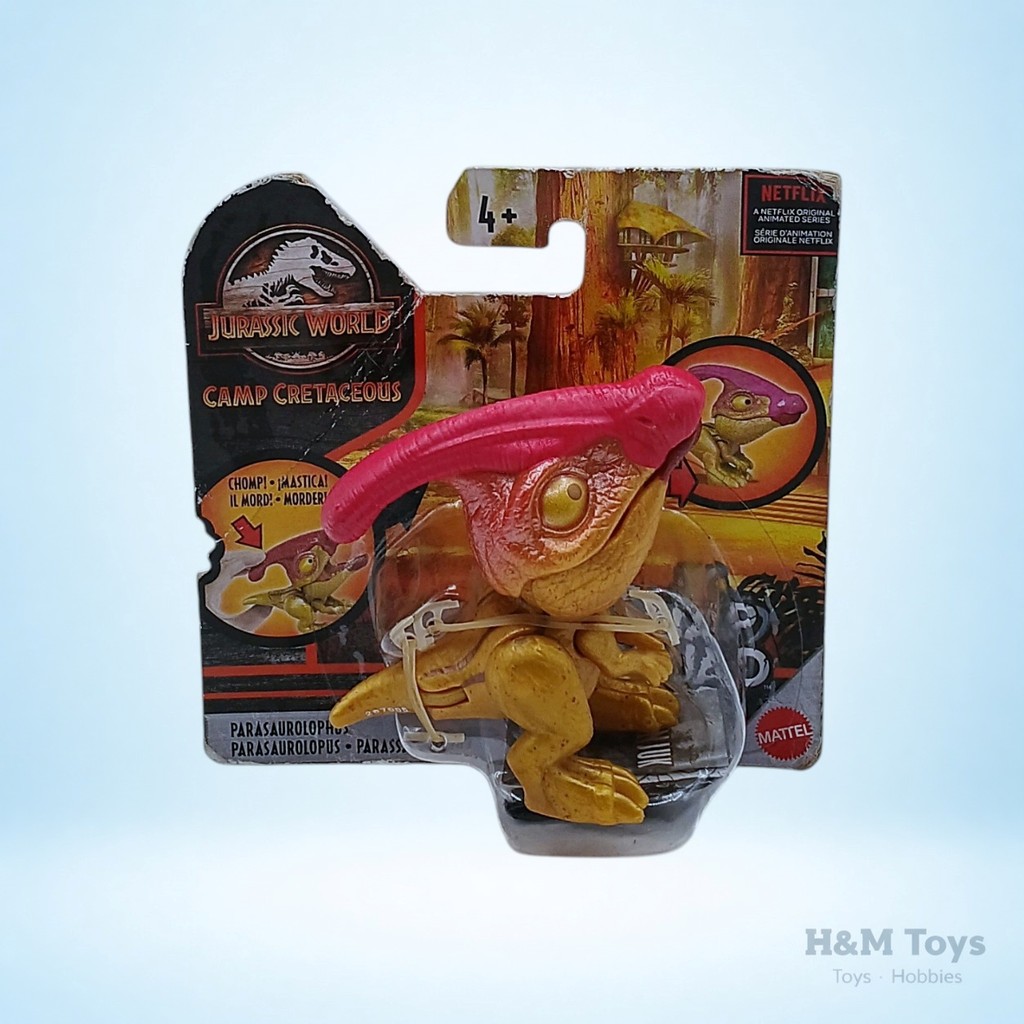 Mattel Jurassic World Snap Squad Parasaurolophus Camp Cretaceous Figure Original