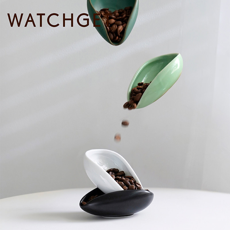 watchget จานตวงกาแฟ จานเซรามิก ตวงผงชงกาแฟ ตวงกาแฟ ชามตวงน้ำหนัก แก้วตวง  จานตวงกาแฟ watchget จานเซร