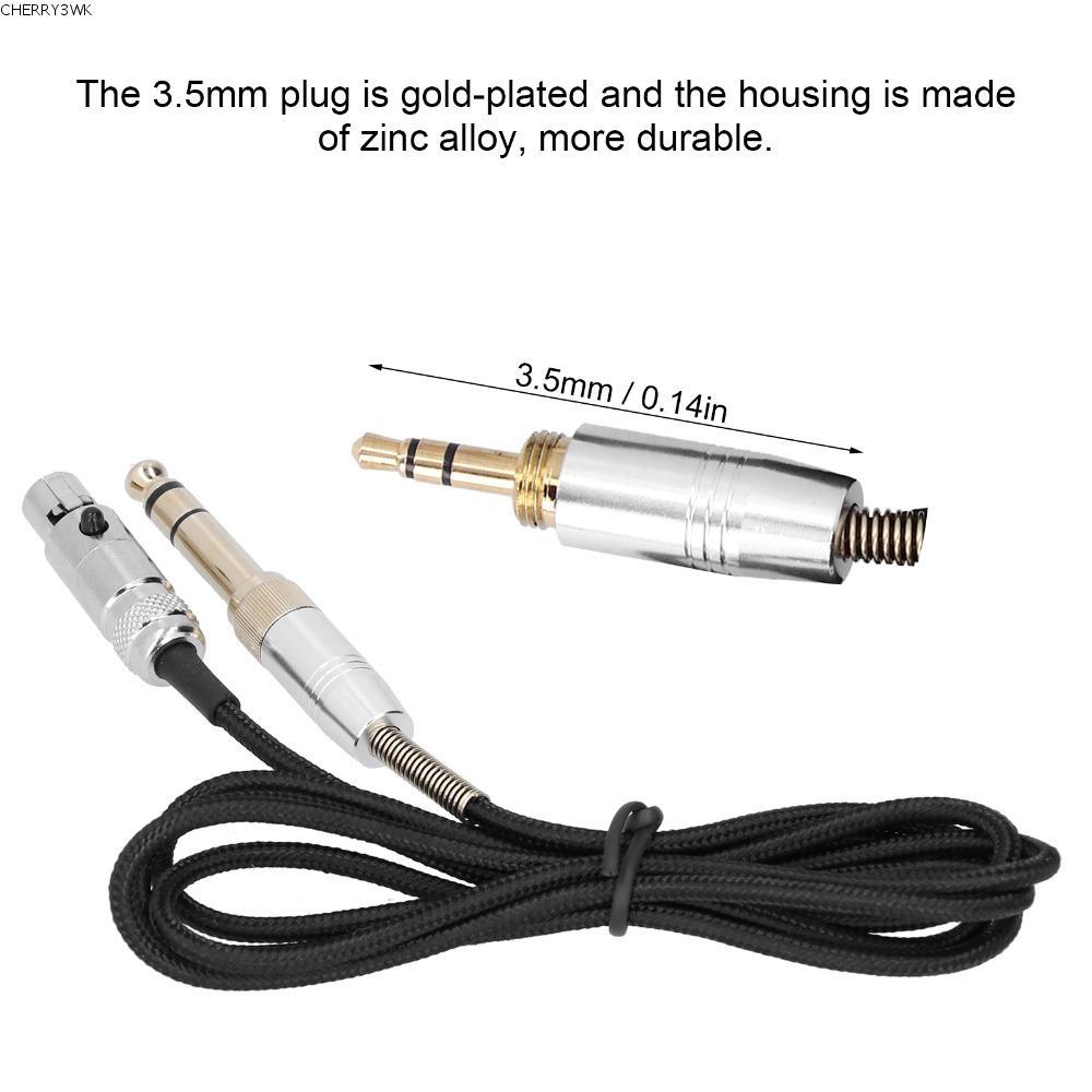 19VJKEPSHOP หูฟังอัพเกรดลวด, 2 M / 6.5ft 6.35 มม./3.5 มม.มินิอินเทอร์เฟซ XLR หูฟังสายสํารอง, Plug an