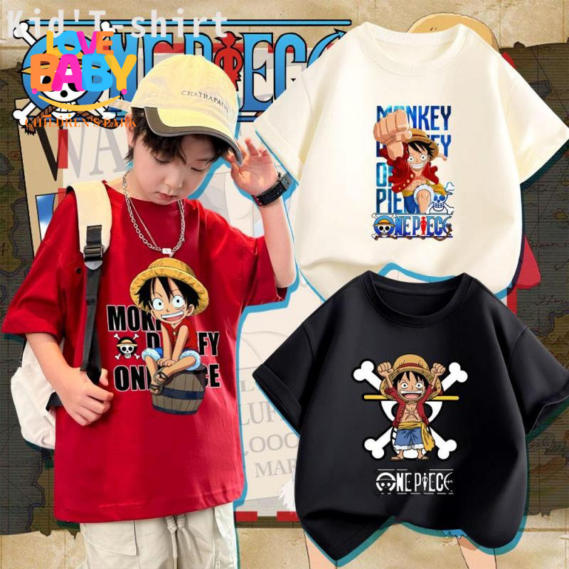 [COD]LE2 เสื้อยืดเด็กลายการ์ตูน มีหลากหลายสีให้เลือก ผ้าดีใส่ได้ทุกเพศ เสื้อผ้ายืด+New เสื้อผ้าเด็ก เสื้อยืด เสื้อแขนสั้