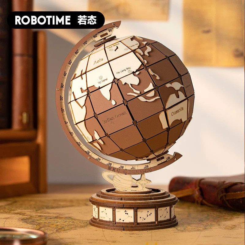 Robotime Rolife Global Magical Children Easy Assembly Model Building Block Set ตกแต่งบ้านประณีต 3D ป