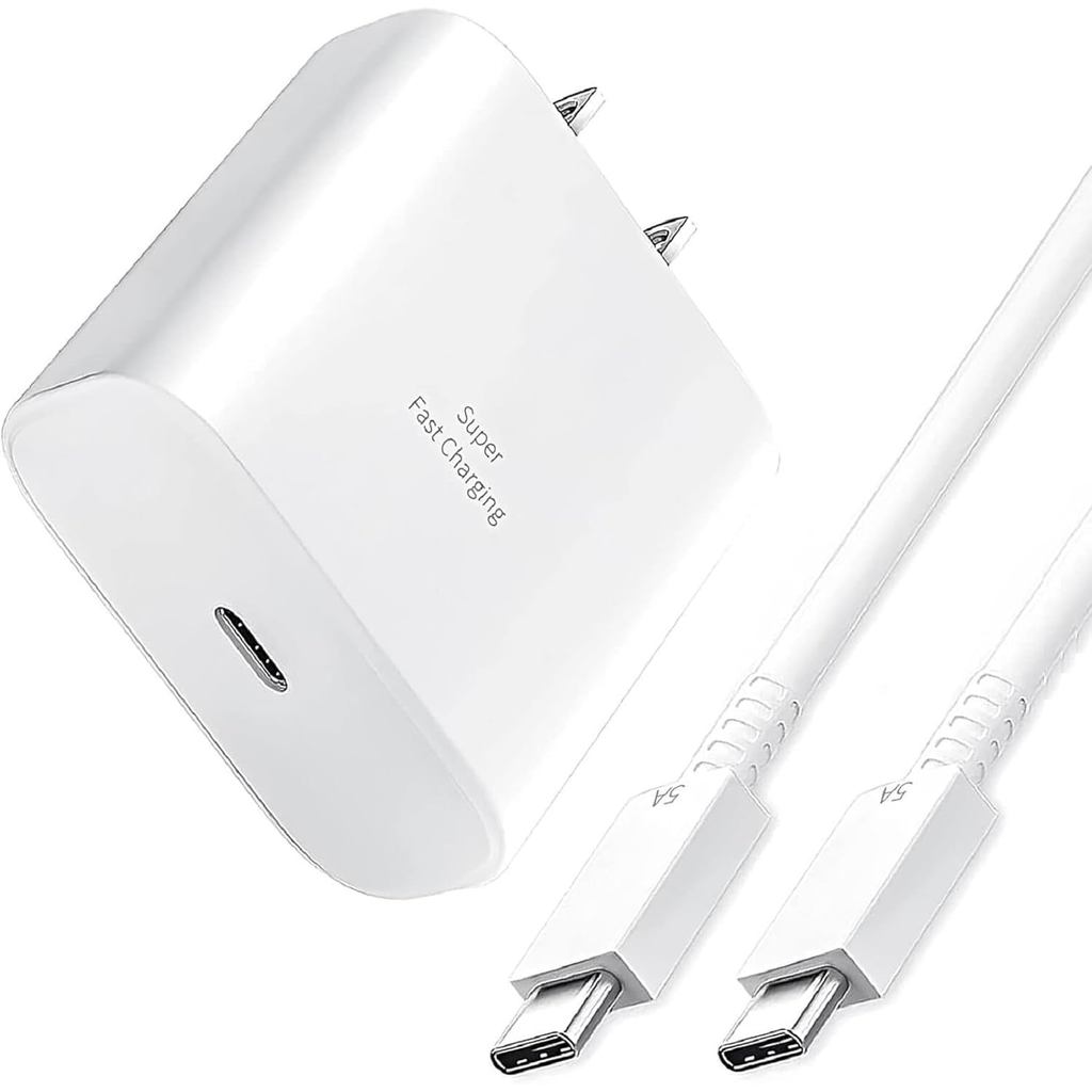 S24 S25 S23 A16 Samsung Charger Super Fast Charging 45W USB C Super Fast Charger พร้อม 6FT Type C สา