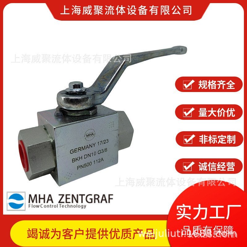 คู่มือเหล็กคาร์บอน PN500G-1128/2 Del MHA "Ball Valve Kian ตรงผ่าน BKH-DN13-1 GLYB