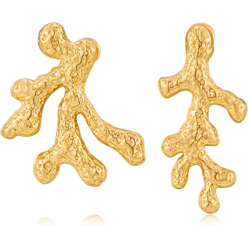 ต่างหู WOWORAMA Chunky Sea Shell แบบ Bohemian สไตล์ Summer Beach Jewelry