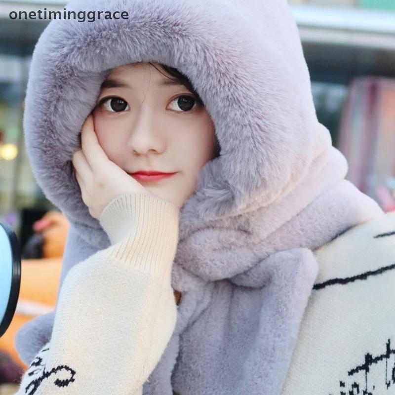 หมวกผ้าพันคอกันลม สำหรับผู้หญิงในฤดูหนาว แบบนักเรียน ออกแบบมาเพื่อการขี่จักรยาน ให้อบอุ่นและป้องกันลม - รูปที่ 4