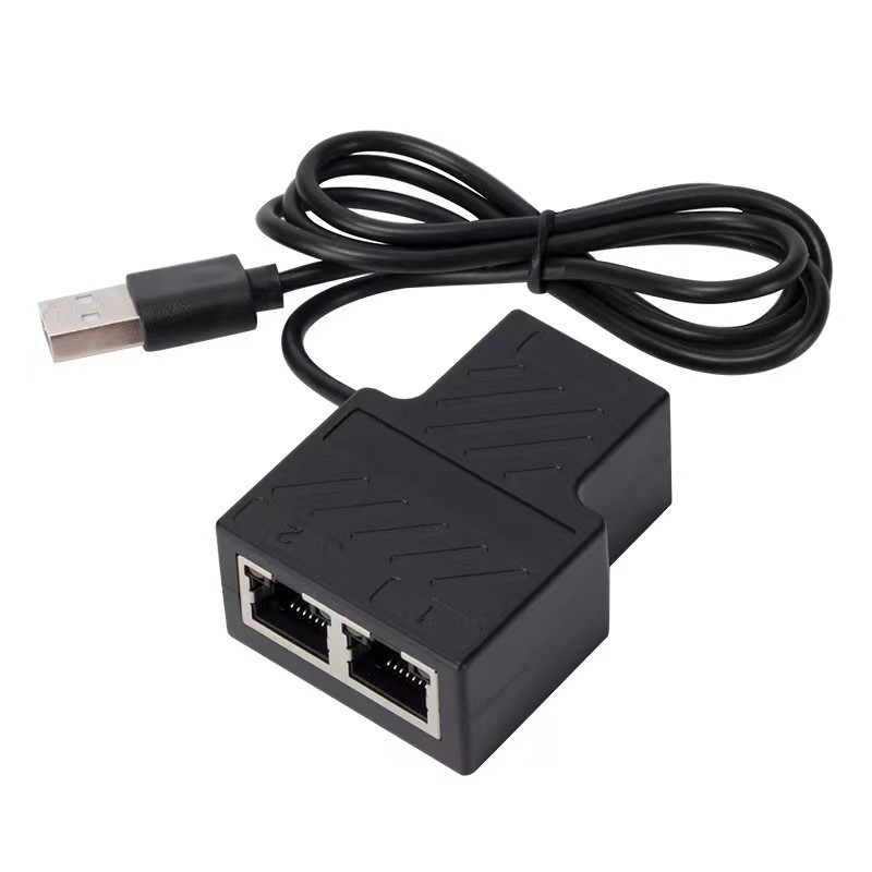 RJ45 Gigabit Network Splitter Network Cable 1 for 3 Broadband Network Router One Point Two Splitter 