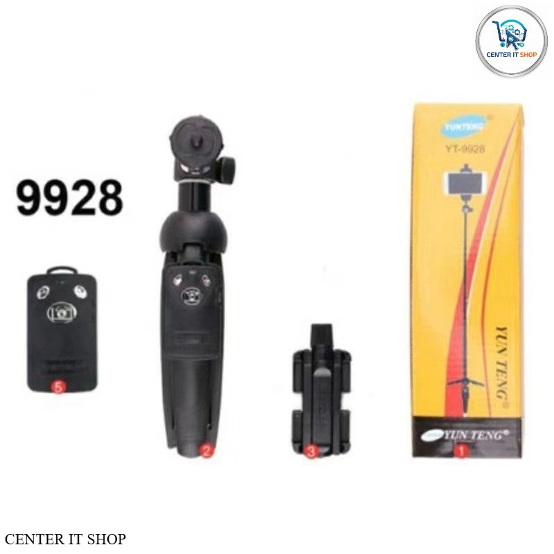 (ของแท้100%) Yunteng YT-9928 3IN1 - ขาตั้งพร้อมไม้เซลฟี่ และ รีโมทชัตเตอร์