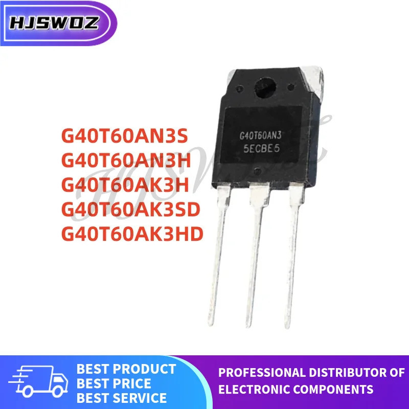 5 ชิ้น G40T60AN3S G40T60AN3H G40T60AK3H G40T60AK3HD G40T60AK3SD TO-3P CRG40T60AN3S CRG40T60AN60AK3H 