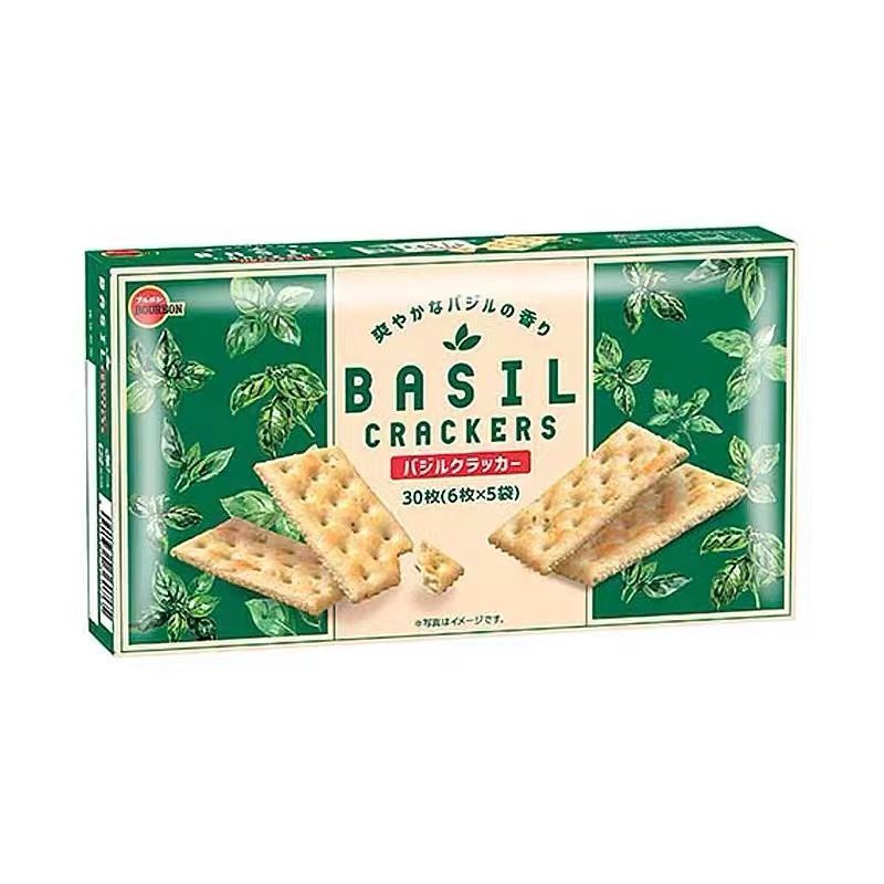ญี่ปุ่นนําเข้า BOURBON/BOURBON Basil Vanilla Soda Biscuits Boxed Meal Replacement Biscuits Low Calor