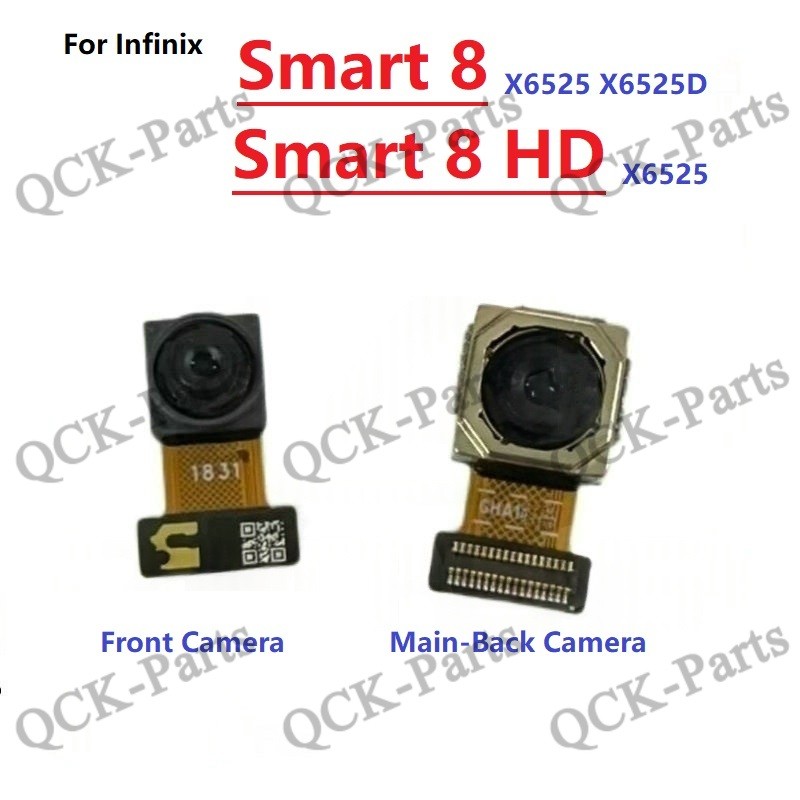 สําหรับ infinix smart 8 8HD X6525 X6525D กล้องด้านหน้าหลัก Facing กลับเปลี่ยนกล้อง