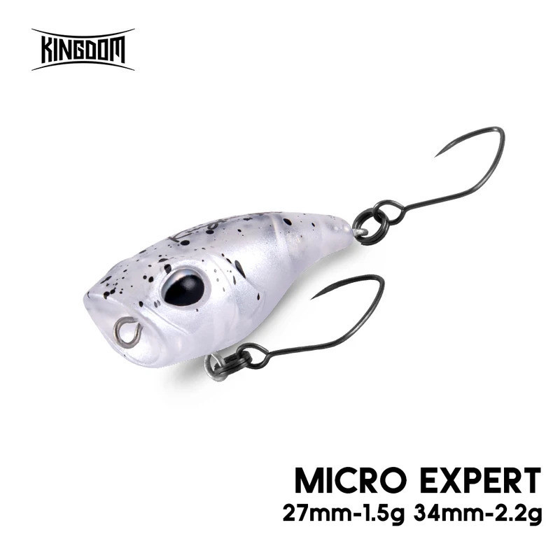 Kingdom Mini Poppers Fishing Lures ขนาด 1.5g และ 2.2g เหยื่อลอยสำหรับตกปลาน้ำจืด เช่น ปลาเทราท์, เบส