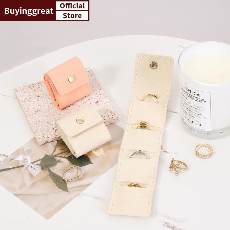 TST 4partments กระเป๋าเก็บเครื่องประดับแบบพกพามินิเครื่องประดับกระเป๋าต่างหูสร้อยคอแหวน Organizer กร