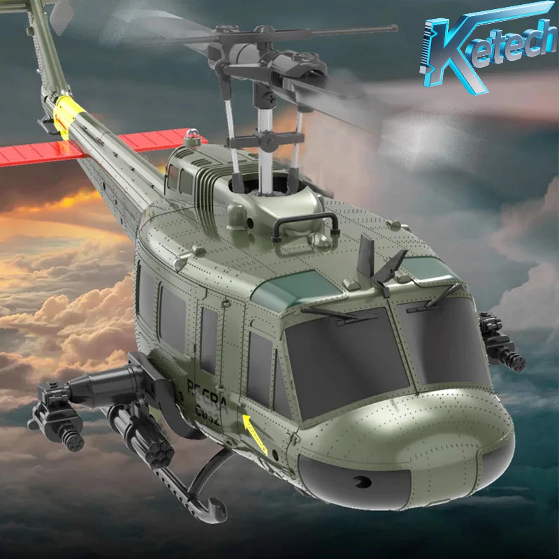 JJRC C032 Uh-1 Huey จําลอง 3d หก Way Aileron ฟรีย้อนกลับ Flying Stunt เฮลิคอปเตอร์ไฟฟ้ารีโมทคอนโทรลเครื่องบินรุ่นของเล่น
