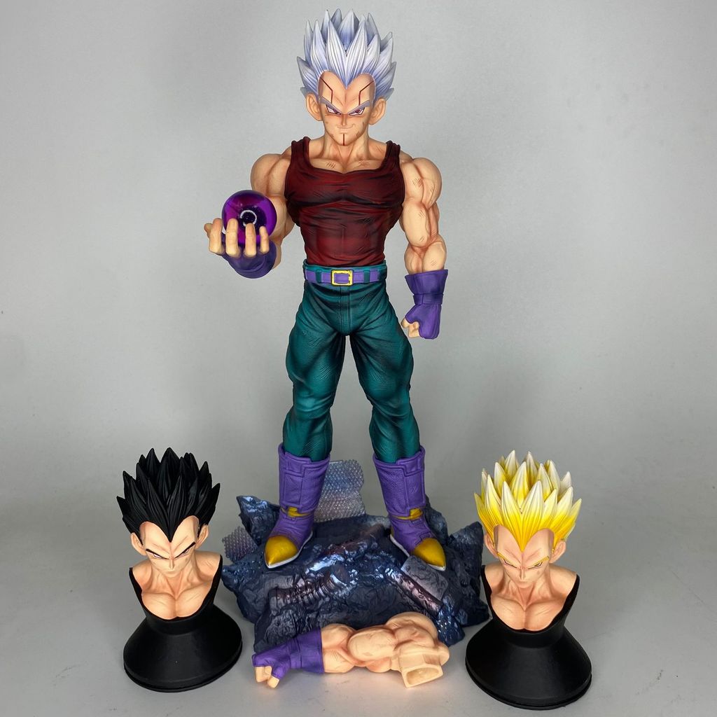 [DW] Dragon Ball Super Baby GK 30.5cm Statue with 3 Interchangeable Heads (White/SS/Black), Collecti