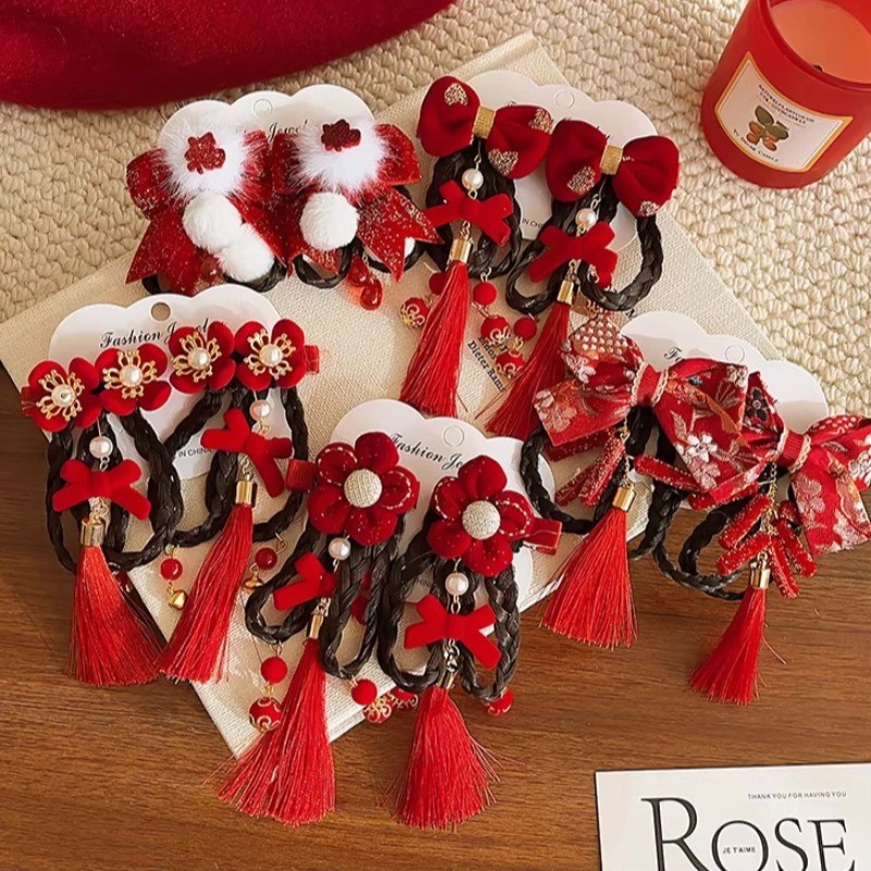 ผ้าโพกศีรษะลายเปียสำหรับเด็ก แบบคลิปใช้งานสะดวก - รูปที่ 4