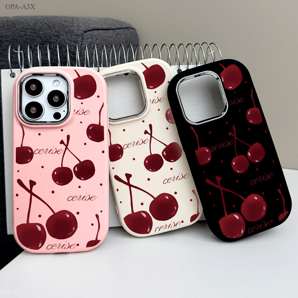 OPPO A3 A3X A60 A79 Reno 5 7Z 12 12F 13 13F Pro 4G 5G เคส เคสออปโป้ สีชมพู สีดำ XPD