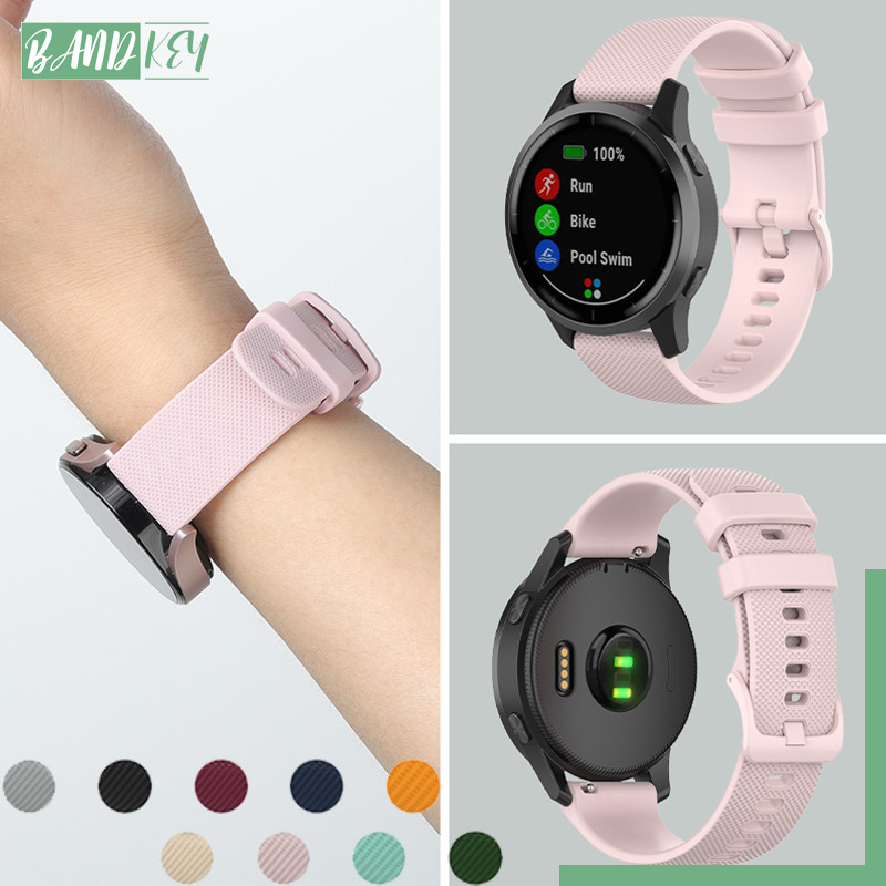 สายรัดซิลิโคนอ่อน 20 22 มม. for Smartwatch Samsung Galaxy Watch FE 7 6 5 4 /Huawei /Redmi Watch 5 Active/Amazfit Bip 6