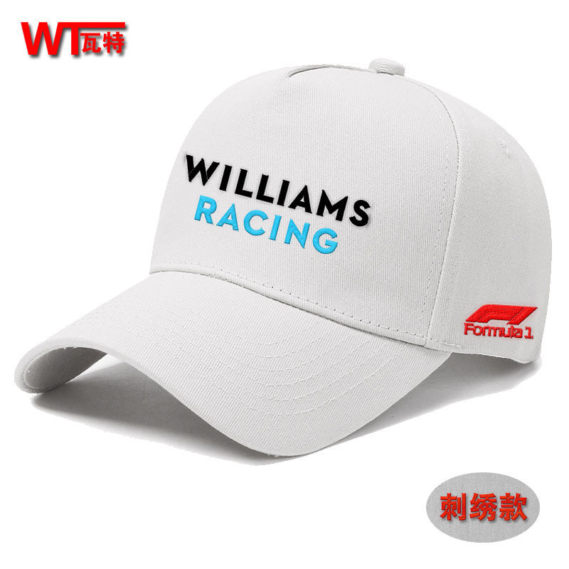 HAT/ Williams F1 Racing Car Custom Embroidered Baseball Cap Fleet Competition Sun Hat