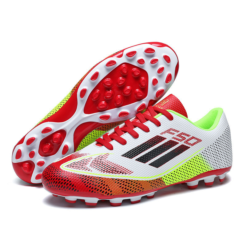 Professional Original Men Football Field Boots FG/TF Unisex Match รองเท้าผ้าใบสบายลื่นสบายๆสนามหญ้าก