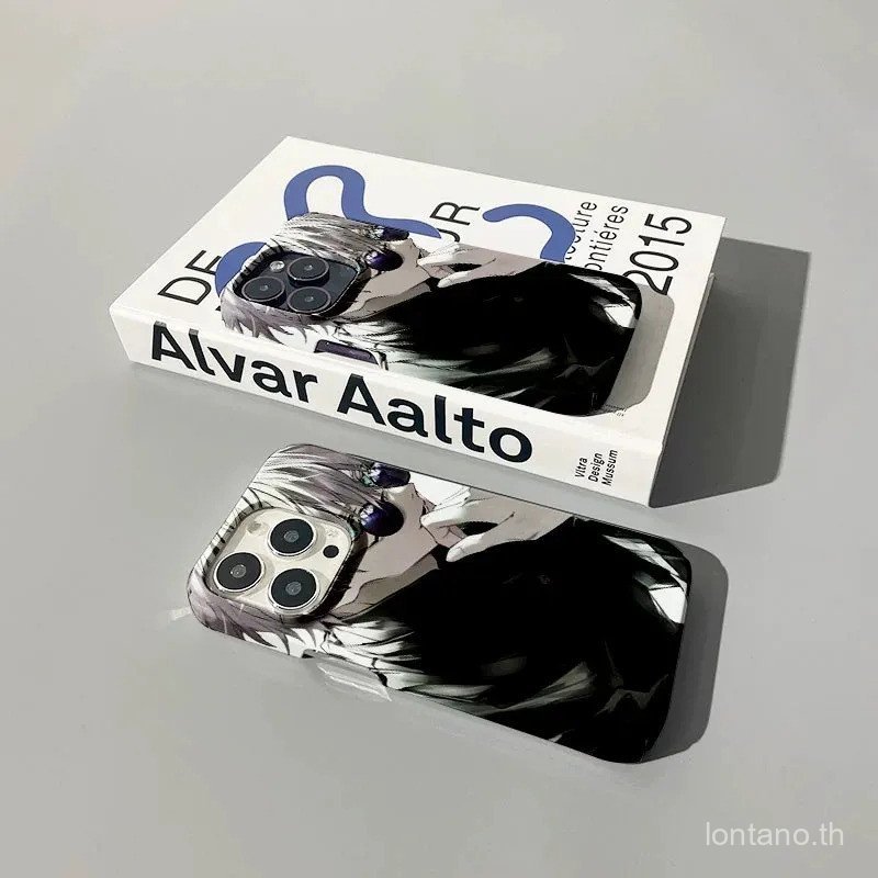 เคสพลาสติกปุ่มเคสโทรศัพท์ Anti-Fingerprint Gojo Go อินเทรนด์การ์ตูนญี่ปุ่นเหมาะสําหรับ iPhone 17PROM