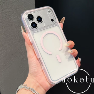 เหมาะสําหรับ ไอโฟน 17 โปรแม็กซ์ เคสโทรศัพท์ถุงลมนิรภัย 2-ใน-1 แม่เหล็กดูด แอปเปิล 17 โปร่งใสรวมทุกอย่าง 16มือโปร ง่าย 15.00 น. ขอบหนา 14/13 ป้องกันการตกฝาครอบนุ
