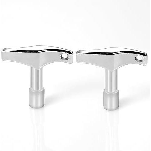 2pcs Drum Tuner Key, Drum Key Tool Drum Tuning Key Drill Bit Drum Key Tuner for Acoustic and Electro