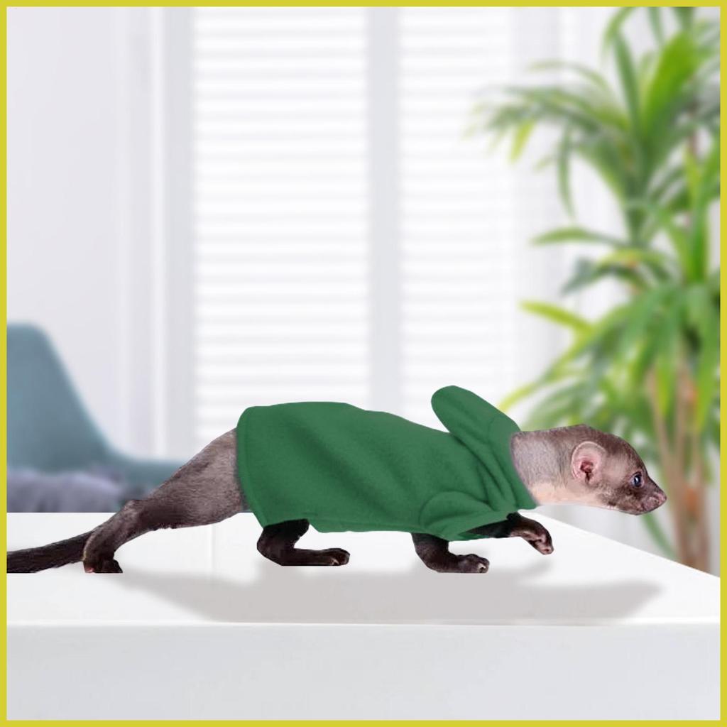 เสื้อผ้า Ferret เสื้อผ้า Ferret ขนาดเล็ก Guinea Pig Hoodie Ferret Sweatshirt Drawstring Hood เสื้อผ้