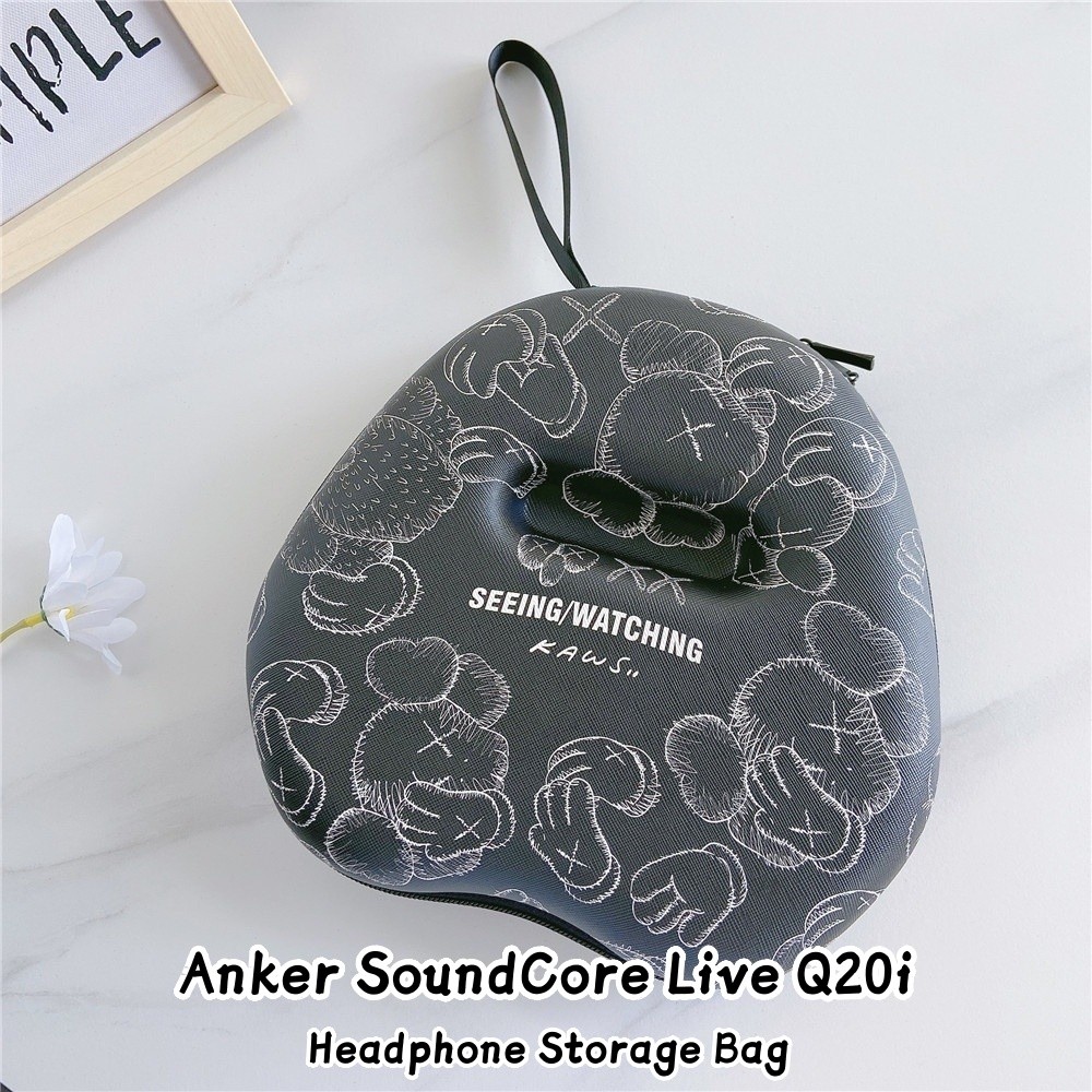 ที่กําหนดเองสําหรับ Anker SoundCore Live Q20i หูฟัง Hard Case Anti-fall การ์ตูน Series ชุดหูฟังแผ่นร