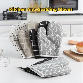Anti-Scalding Gloves Thickened Heat-insulating Gloves Baking Oven Microwave Gloves Kitchen Utensils