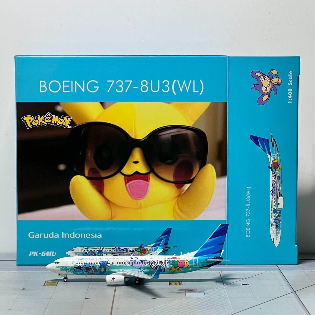 Phoenix 1: 400 โมเดลเครื่องบินอินโดนีเซีย Eagle Boeing 737-800 PK-GMU ยี่ห้อใหม่ไม่มีจัดส่งฟรี