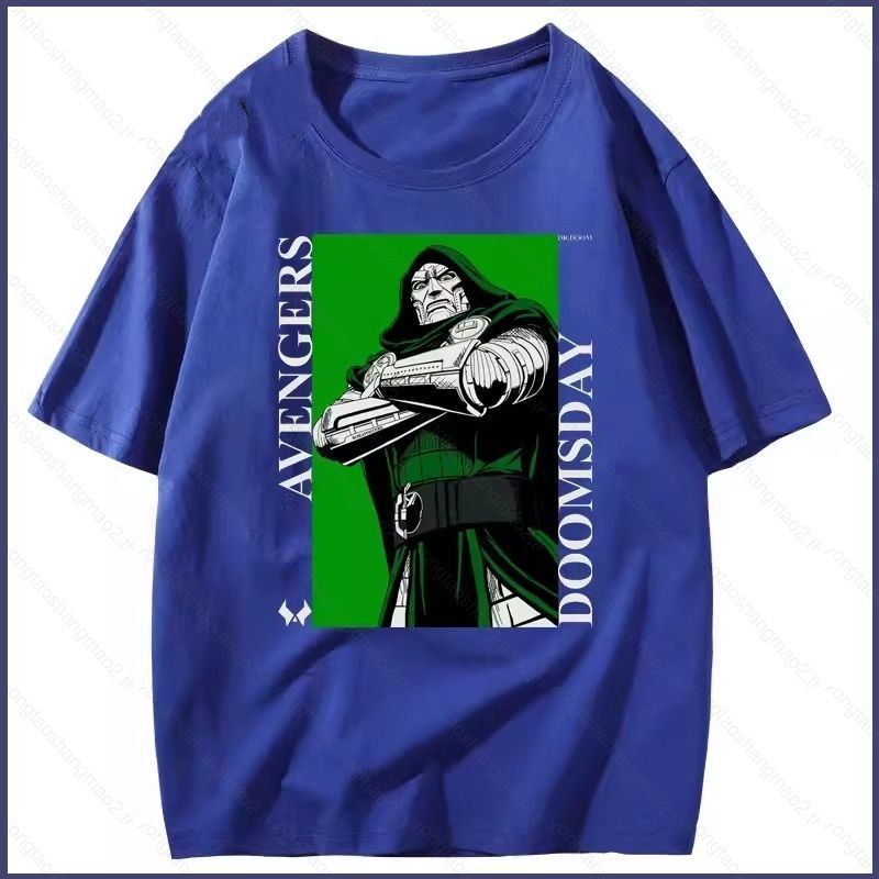 เสื้อยืด Avengers Doomsday 2026 Doctor Doom สำหรับหน้าร้อน แขนสั้น สวมใส่สบาย