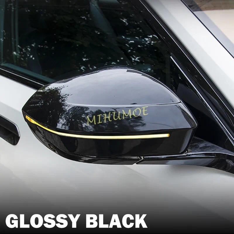สําหรับ BMW X3 G45 530i 540i i5 740i 750i G60 G61 กระจกมองหลัง Overlay อุปกรณ์เสริม Glossy สีดํา