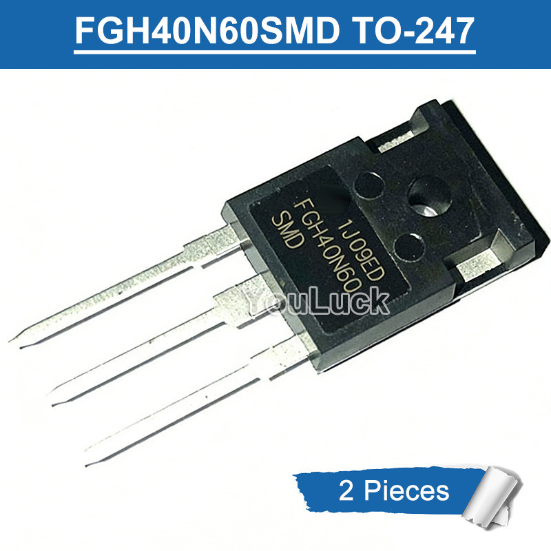 2 ชิ้น FGH40N60SMD FGH40N60 SMD TO-247 40A/600V IGBT ทรานซิสเตอร์ใหม่
