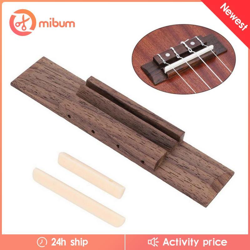 [Mibum] Ukulele Rosewood Bridge Saddle Saddle Nut สําหรับอุปกรณ์เสริมทดแทนกีตาร์