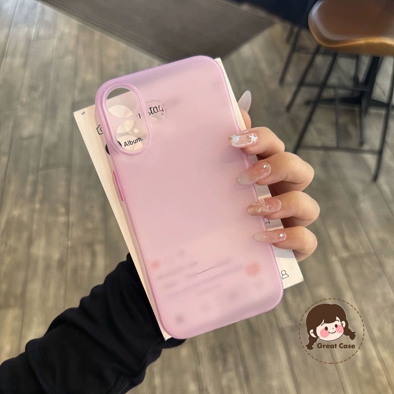 สําหรับRealmeหมายเหตุ60 60X 50 P4 P3 P3X P1 Pro Q5i Q3 Q3i V23 V23i V13 5G 4G Simple Frostedโปร่งแสง
