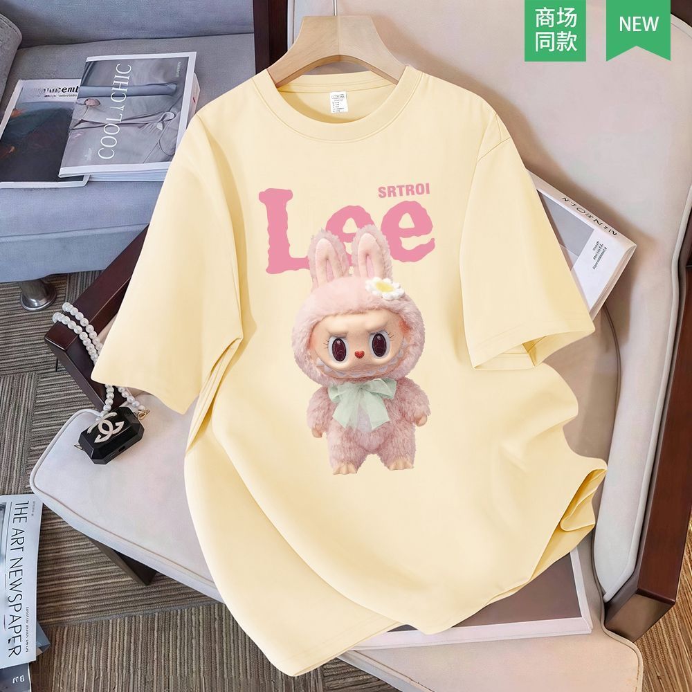 T-Sleeve 2026 Semi-cod Womens Leak-Picking Niche Shirt Top Pure Cotton Feel White with New Style Cle