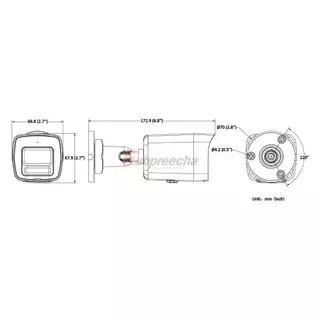 DS-2CD1047G3-LIU / Hikvision กล้องวงจรปิด 4 MP (Lens2.8mm) ColorVu with Smart Hybrid Light