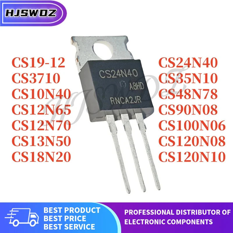 10PCS CS19-12 CS12N65 CS13N50 CS10N40 CS3710 CS24N40 CS48N78 CS12N70 CS35N10 CS120N08 CS18N20 CS100N