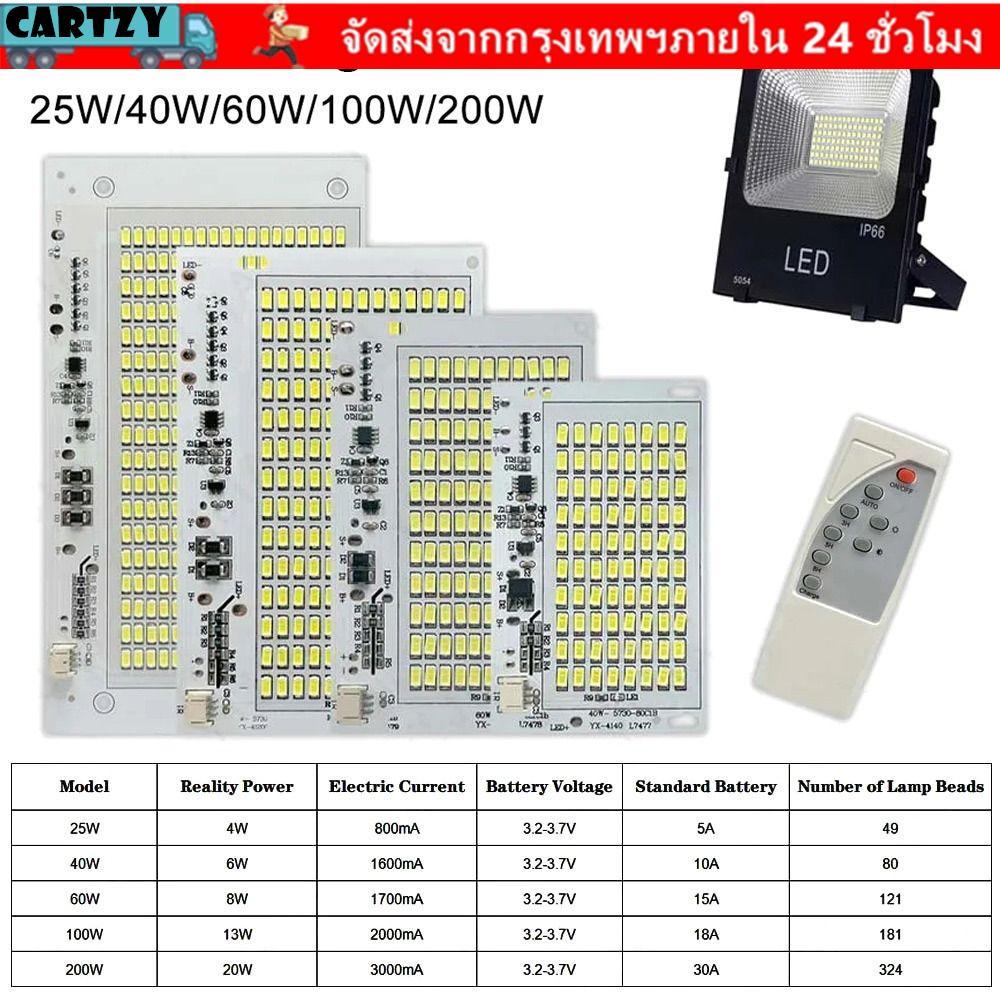 CARTZY 1 ชิ้นไฟ LED, ความสว่างสูง SMD5730 แผงแหล่งกําเนิดแสง, แสงสีขาวพร้อมรีโมทคอนโทรล 25/40/60/100/250 วัตต์รีโมทคอนโทรล Floodlight
